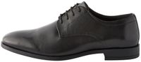Next - Heren - Effen leren Derby-schoenen met brede pasvorm - Zwart