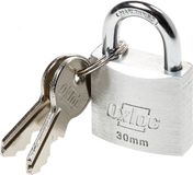 Oxloc Hangslot Alu 30mm Zilver