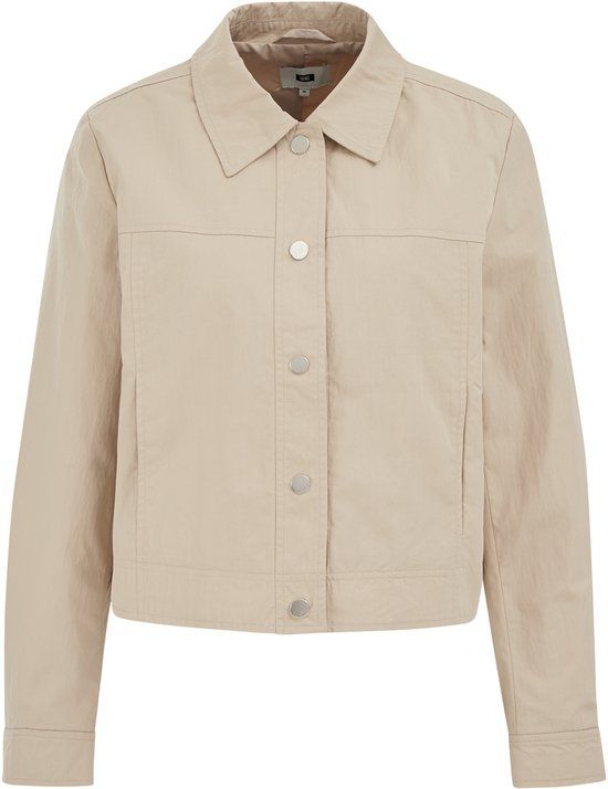 WE Fashion Dames jack Beige Katoen Maat L
