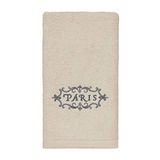Avanti Linens Paris Botanique Collection, geborduurde vingertop handdoek, ivoor