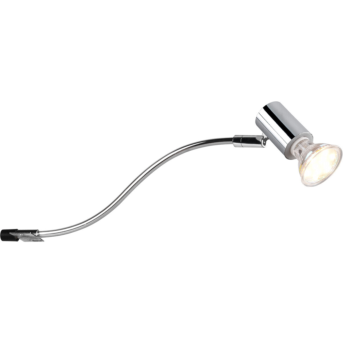 BES LED LED Wandlamp - Wandverlichting - Spatwaterdicht IP44 - Trion Giano - GU10 Fitting - Rond - Glans Chroom - Aluminium