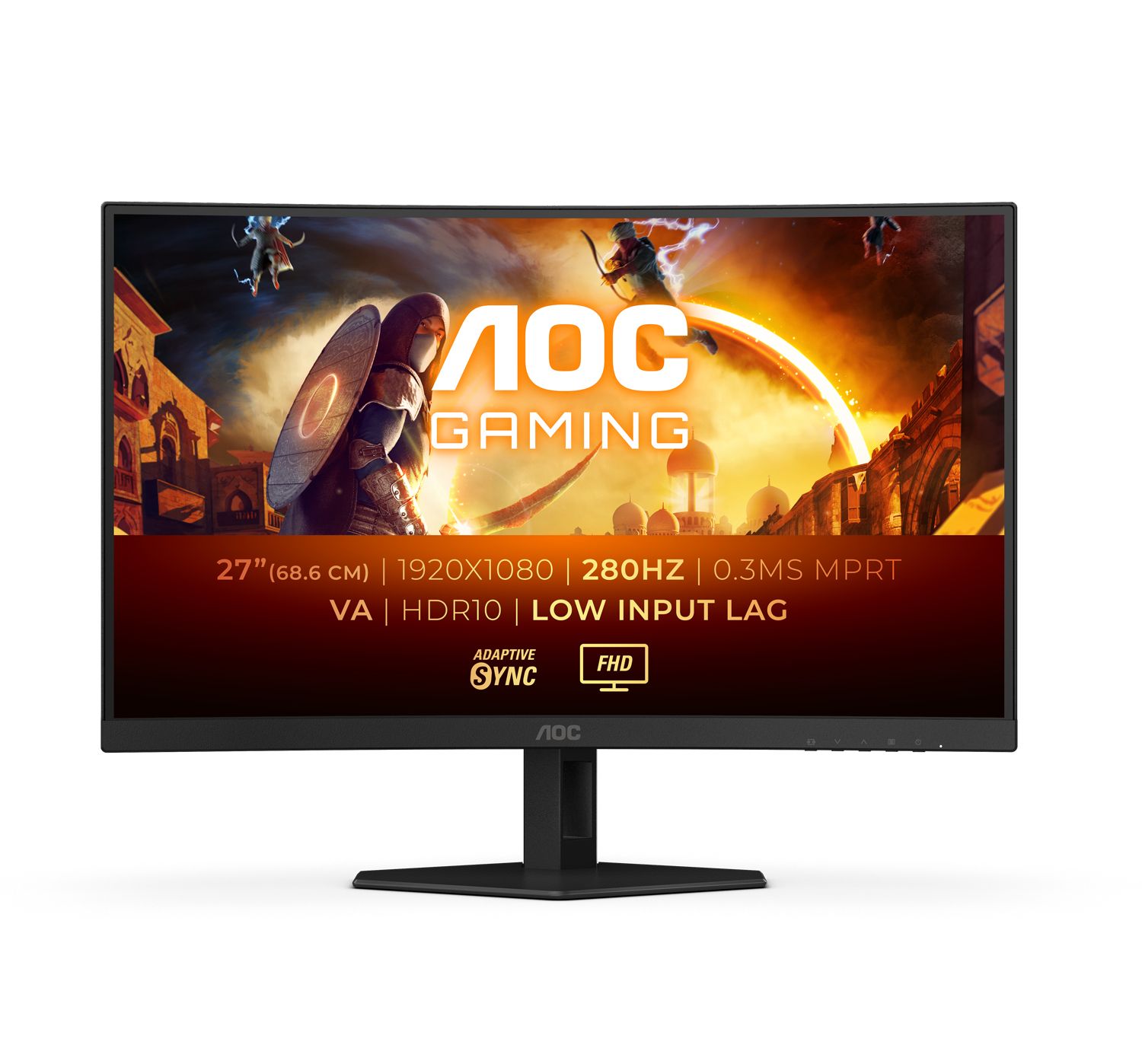 AOC C27G4ZXE 27" Full HD 280Hz Curved Gaming Monitor
