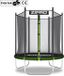Zipro® Jump Pro OUT Kids Tuintrampoline 4FT 127cm met extern mesh - Trampoline Voor Buiten - Afsluitbaar Veiligheidsnet - UV-bestendig vervangend net - max. belasting tot 50 kg - Corrosiebestendig - Snelle en eenvoudige montage