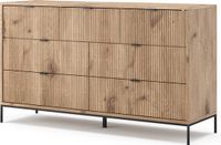 Vicco Eliza Dressoir – 42 x 81 cm met 7 laden Viking Eik