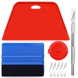 Art3d Kit d'outils de papier peint haut de gamme - Ensemble 10-en-1 avec raclettes, couteau utilitaire, 4 lames, ruban à mesurer de 1,5 m pour papier peint, carreaux de vinyle, films de fenêtre, installation de bricolage à domicile