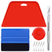 Art3d Kit d'outils de papier peint haut de gamme - Ensemble 10-en-1 avec raclettes, couteau utilitaire, 4 lames, ruban à mesurer de 1,5 m pour papier peint, carreaux de vinyle, films de fenêtre, installation de bricolage à domicile
