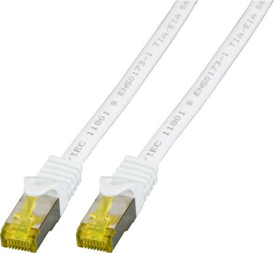 EFB Elektronik MK7001.2W RJ45 Netwerkkabel, patchkabel CAT 6a (losse kabel CAT 7) S/FTP 2.00 m Wit