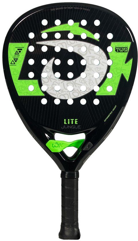 Lok Jungle Lite Padel Racket Black/Green