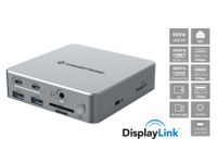 Conceptronic DONN25G USB 3.2 Gen 2 Type-C Docking Station, 15-in-1, Triple Display, 4K 60Hz, Zilver