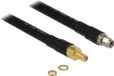 Delock RP-SMA (m) - RP-SMA (v) verlengkabel - CFD400/LLC400 - 50 Ohm / zwart - 0,40 meter