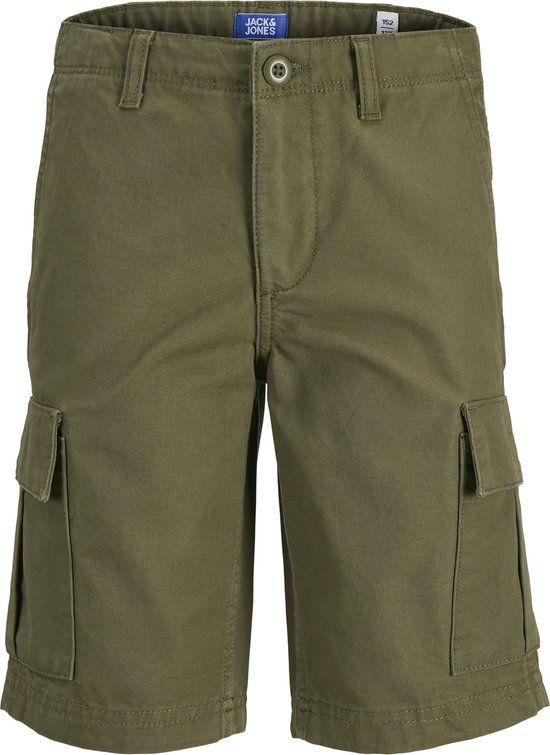 Jack & Jones Cole Barkley Cargo Short Junior - Maat 164 - Olijfgroen