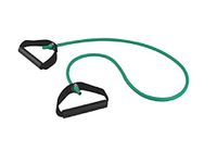 GIMA Latex buis met handgrepen van thermoplastisch rubber of TPR, kleur groen, Force Light, lengte 125 cm.