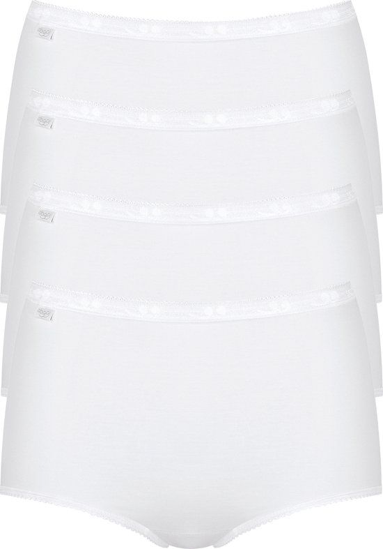 Sloggi Basic Maxi 4-Pack Dames Slip - Wit - Maat 58 (9XL)