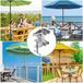 Solidchoice - Support paraplu réglable pour terrasse, support en acier
