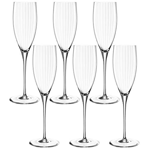 LEONARDO HOME Champagneglas POESIA 250 ml, 6-delig, 069167, glas, 250 milliliter