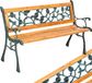 Tectake Tuinbank hout 3-zits bruin