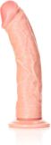 RealRock by Shots Shots RealRock Gebogen Realistische Dildo met Zuignap - 18 cm flesh