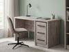 Bureau ELZA 3 tiroirs chêne gris