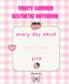 Composition Strawberry Aesthetic Composition Notebook