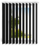 time4blinds - verticale lamellen - verduisterende lamellen voor kantoorwerkplekken en voor thuis - Slaapkamer Jaloezieën - Keuken Jaloezieën - 170x245 cm - Zwart