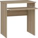 Merkloos Sonoma Eiken Compacte Computertafel met Toetsenbordplank, 68 x 50 x 75 cm
