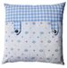 Tirol Living 54454 kussenhoes Katharina 50 x 50 cm, madeliefjes blauw