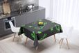 Bonamaison Tafelkleed, Anti-Mold, Sneldrogend, Waterdicht, 100% Polyester Tafellaken, Neon groene rook, 140 x 140 Cm
