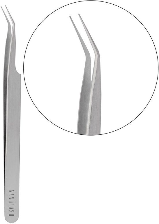 Nanolash Gebogen Wimper Pincet - 1 stuk - Precisie