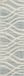 Safavieh Modern Wave Distressed Indoor Woven Area Rug, Adirondack Collection, ADR125, Cream & Slate, 76 x 244 cm