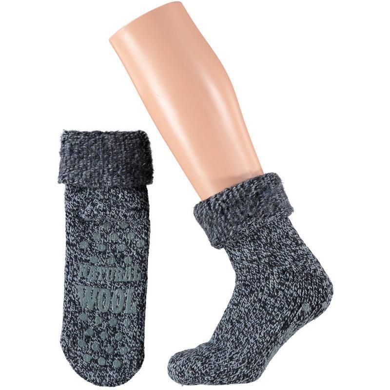apollo Slofsok anti slip unisex donker blauw 39-42 1 paar