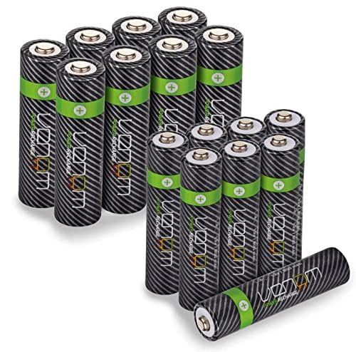 Venom Power Recharge AA/AAA Batterijen - 8 x AA + 8 x AAA - Oplaadbaar