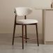 LABEL51 Tabouret de bar Kyoto - Naturel - Tissu - Bois - 98 cm