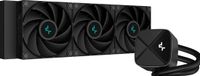 DeepCool LS720S Zero Dark - Vloeistof-koelsysteem processor afmeting radiator 360mm - voor Intel LGA 1700, 115X - AMD AM5, AM4 - 3 x 120mm FDB fans - 4-pins - koper, kunststof - zwart