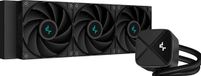 DeepCool LS720S Zero Dark - Vloeistof-koelsysteem processor afmeting radiator 360mm - voor Intel LGA 1700, 115X - AMD AM5, AM4 - 3 x 120mm FDB fans - 4-pins - koper, kunststof - zwart