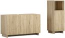 vidaXL Badkamerkast set 2 stuks Sonoma Eiken Bewerkt hout