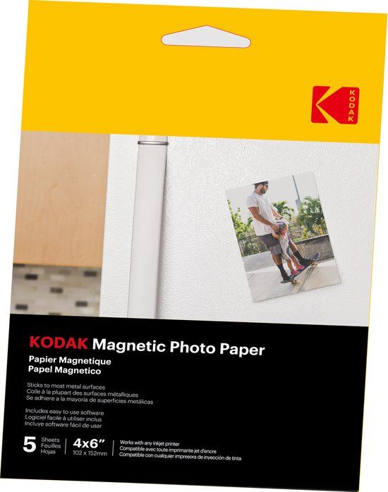 Kodak Magnetic Photo Paper - 5 Sheets - 10 x 15 cm