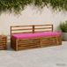 vidaXL - 1-delig - Bankkussen - VUGHT - 100% - Polyester - Roze - 180 x 50 x 5 cm