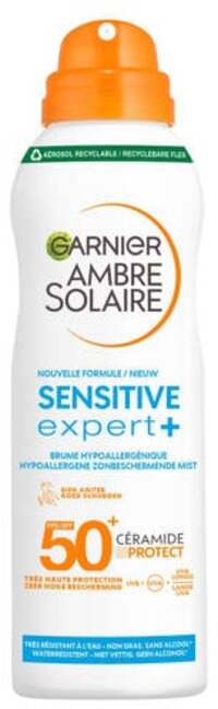 Garnier Garnier Ambre Solaire Sensitive Expert+ beschermende mist zonnebrandspray - SPF 50+ - 150 ml