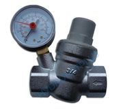 Réducteur de pression 3/4" pour installations d'eau potable, avec manomètre