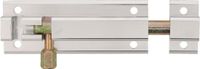 AMIG Schuifslot plaatgrendel - aluminium - 10 cm - zilver