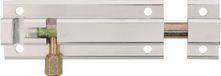 AMIG Schuifslot plaatgrendel - aluminium - 10 cm - zilver