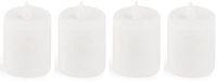 Merkloos LED kaarsen - Graflichten - Herdenkingslicht - Weerbestendig - 4 stuks - Wit