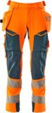 Mascot Accelerate Safe Broek met spijkerzakken 19031-711 - hi-vis oranje/donkerpetrol - C46