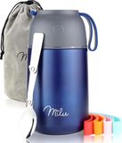 Milu® Thermos Voedselcontainer met Lepel | 650ml | Navyblauw