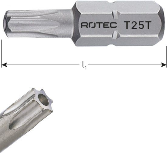 Rotec schroefbit, BASIC, STX10x25 (10st.)