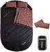 KingCamp Freespace Double Dekenslaapzak voor 2 personen - Zwart - 240 x 150 cm