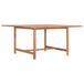 vidaXL Tuintafel 150x150x76 cm massief teakhout