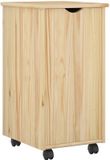vidaXL Rollende kast Bruin 34 x 39 x 65,5 cm Massief vurenhout