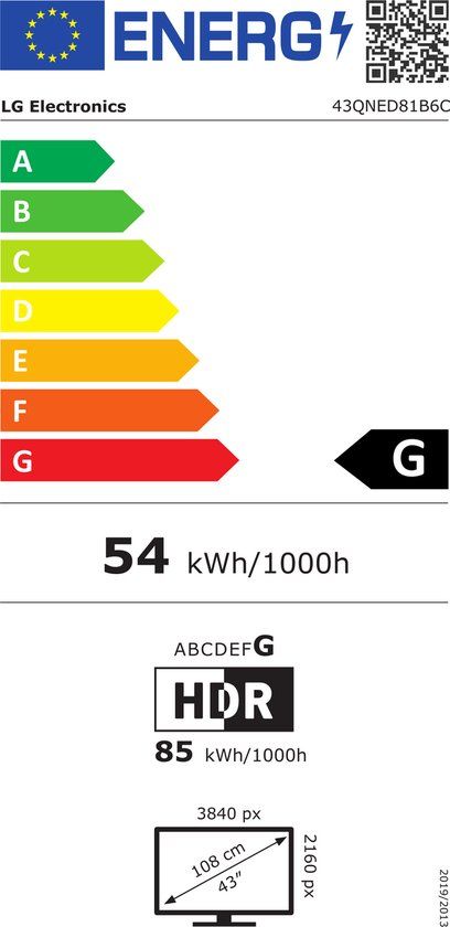 LG QNED81B6C / Smart TV / 43 inch / 2026