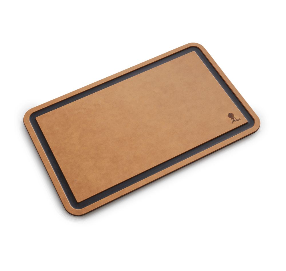 Weber Cutting Board - Chopping Board/Cover - Black/Brown - Rectangular - Dishwasher Safe